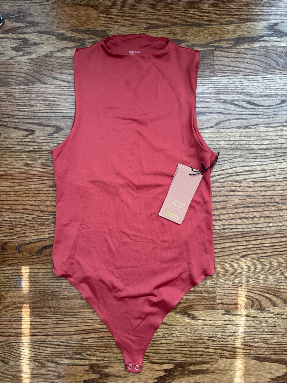 *NWT* Girlfriend Collective x Econyl Red Ochre Bodysuit